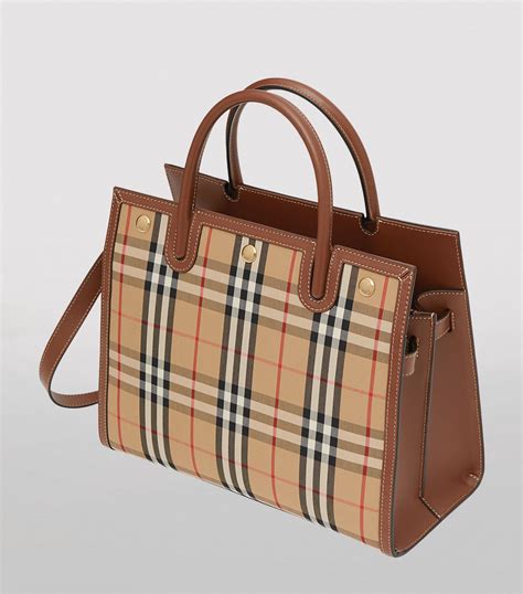 burberry bag brown|burberry check tote bag.